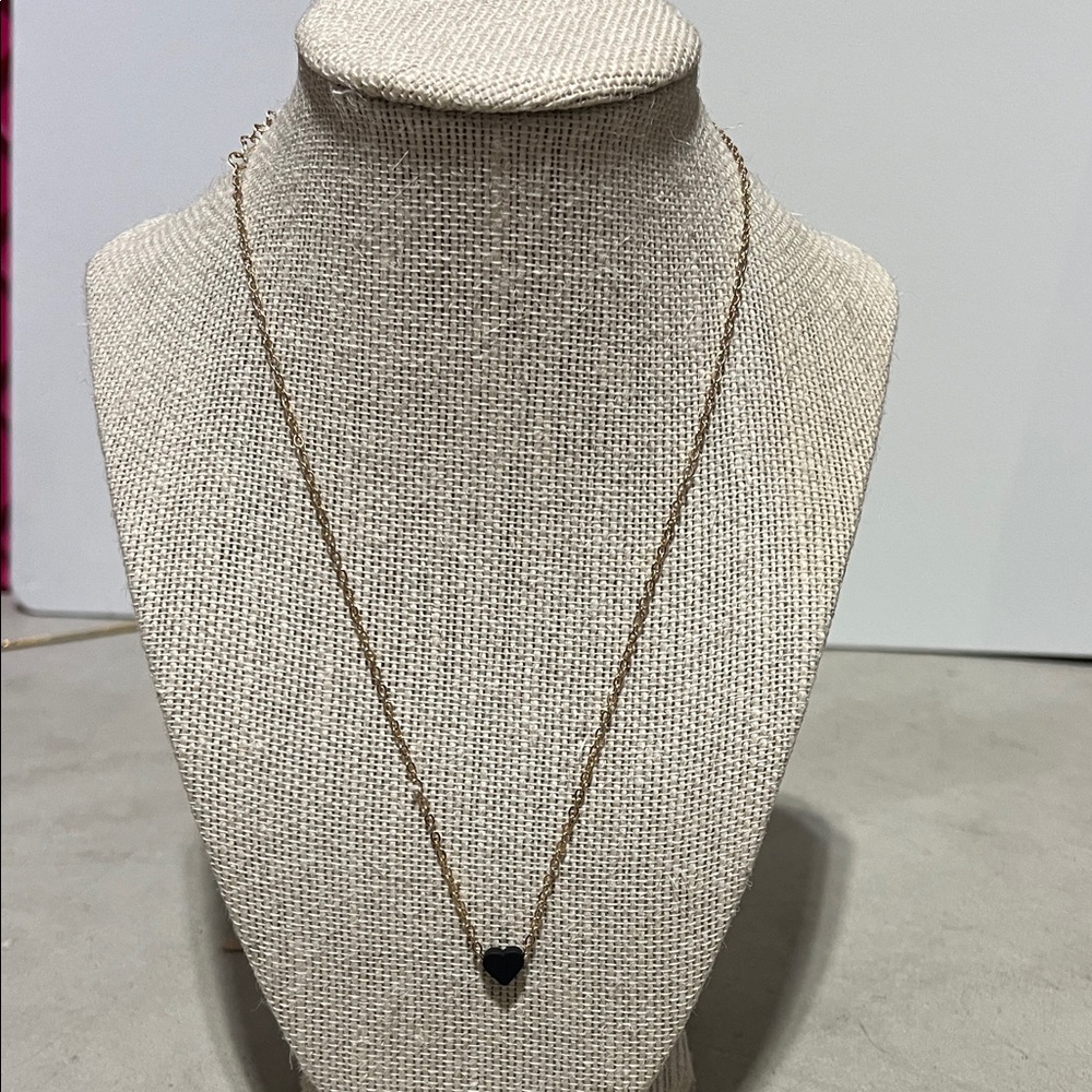 Gold Heart Pendant Necklace